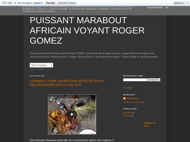 Puissant marabout africain voyant Gomez