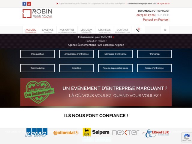 Agence vnementielle Paris Robin Wood and Co