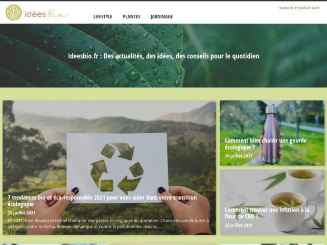 Ides bio : des actualits, des ides, des conseils pour le quotidien