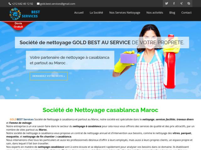 Goldbest services société de nettoyage casablanca maroc