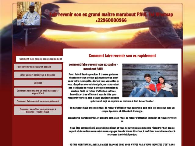 Fait revenir son ex grand maître marabout Paul TelWhatsApp +22960000966