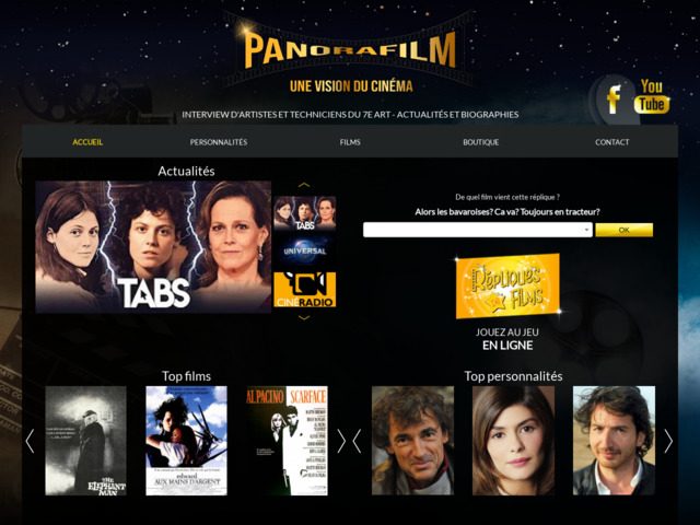 Panorafilm - Informations cinématographiques, actus et bonnes adresses