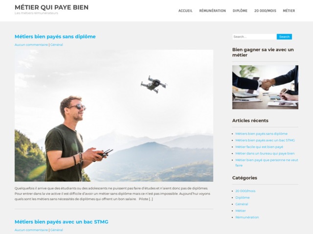 Métier qui paye bien | avec bac, sans etude, métier d'avenir..