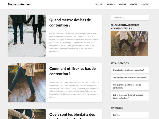 Bas de contention | bienfaits homme femme grossesse dangers