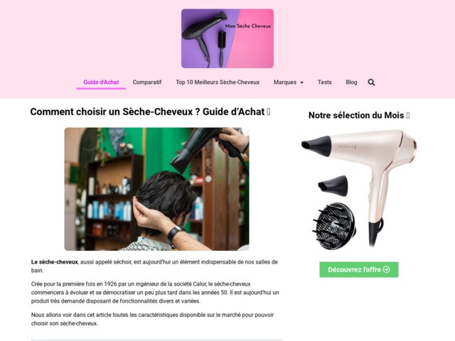 Guide d'achat des sche-cheveux