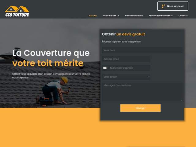 CCS Toiture, expert pour vos travaux de couverture et charpente