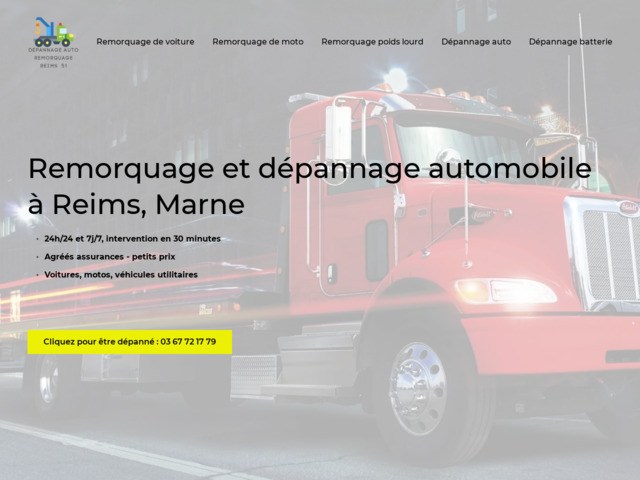 Dépannage auto remorquage Reims 51