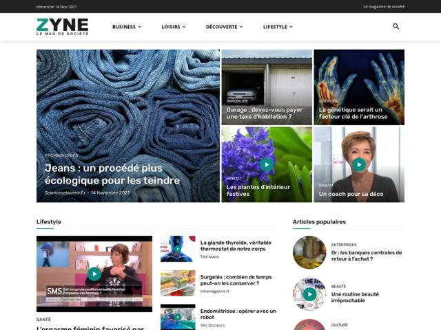Zyne, le magazine de société généraliste
