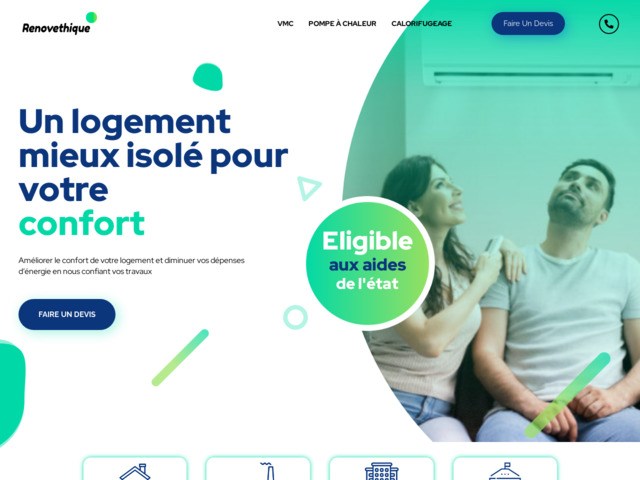 Renovethique specialiste VMC, pompe à chaleur et calorifugeage