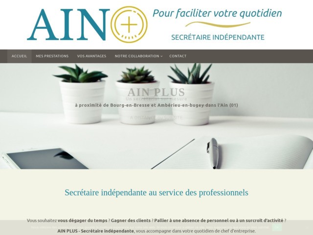 Ain Plus - secrétaire indépendante