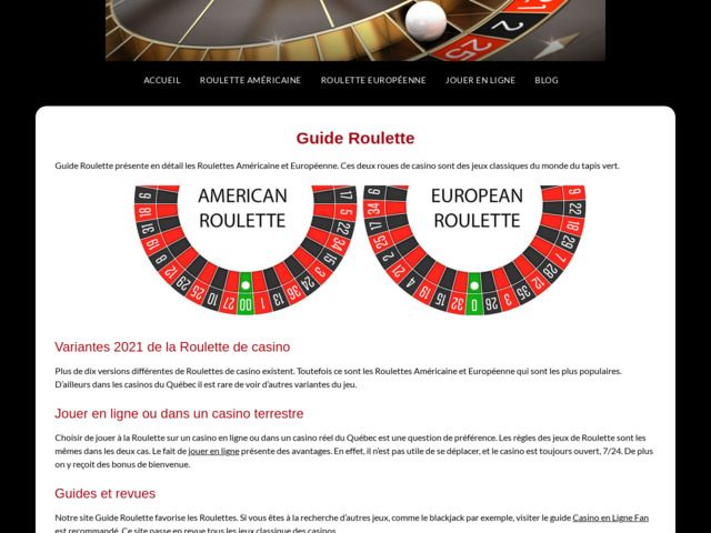 Guide de roulette