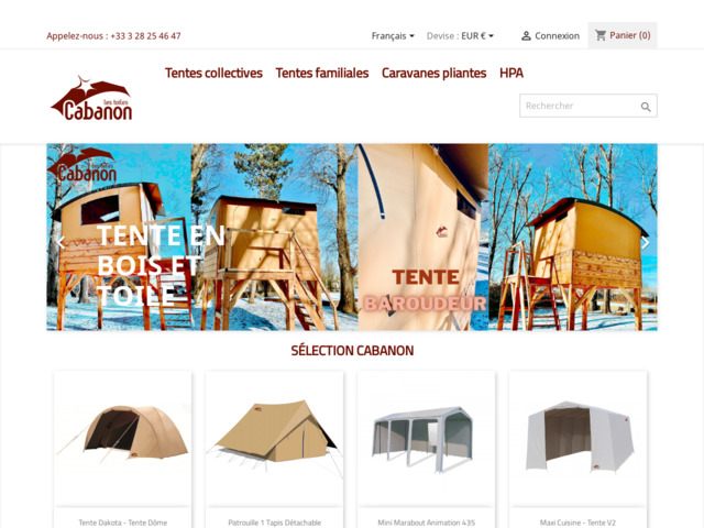 Site de vente de tente de camping