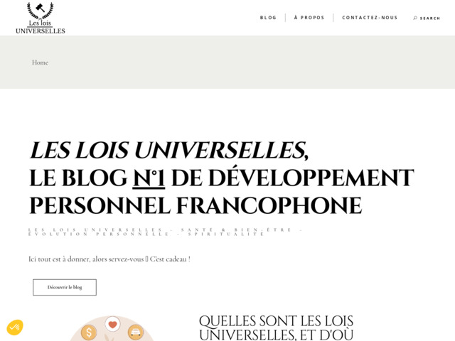 Les lois universelles - Developpement personnel