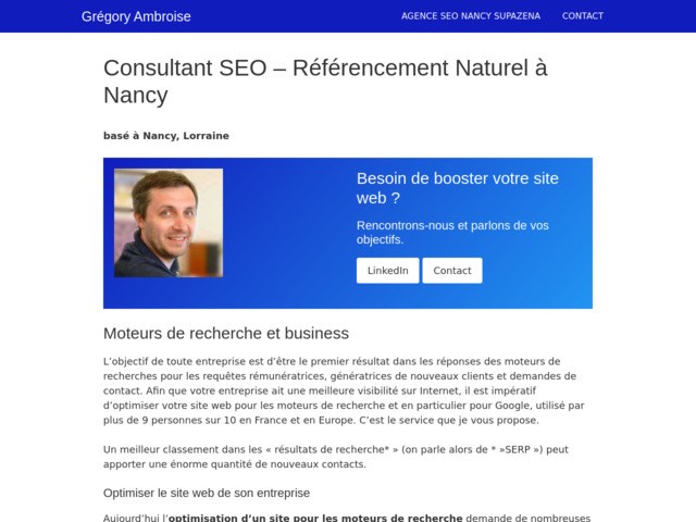 Gregory Ambroise SEO Nancy