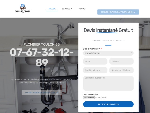 Plombier Toulon 83