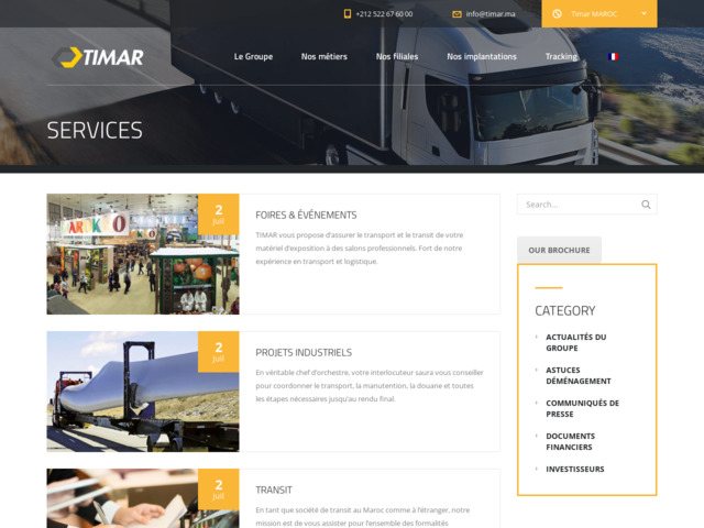 Groupe Timar | socit de transport international maritime au Maroc