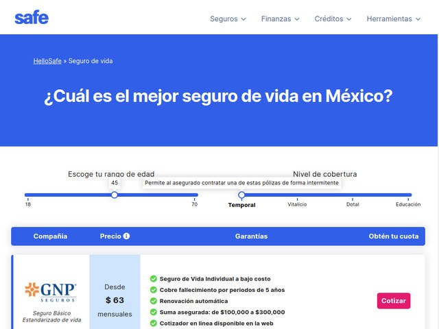 Hellosafe Mexico - Comparer assurances