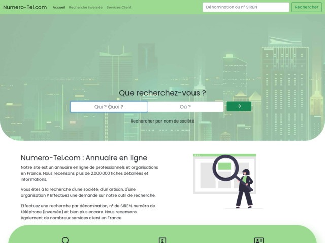 Annuaire des numros de tlphone en France