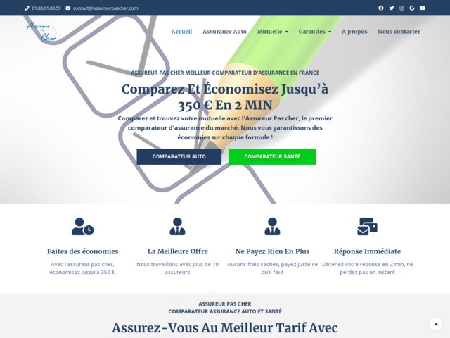 Assureur pas cher, premier comparateur d'assurance en France