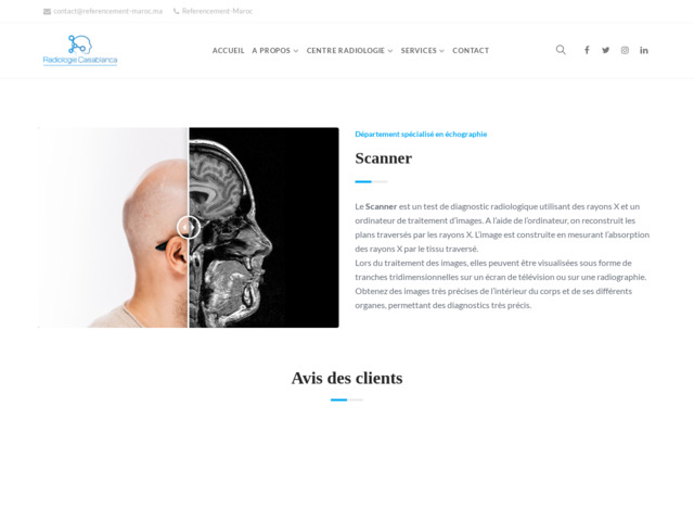 Clinique de radiologie scanner Casablanca