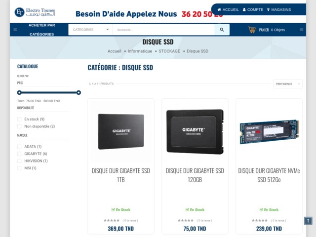 Disque dur SSD externe Tunisie avec des prix imbattables et pas chers !