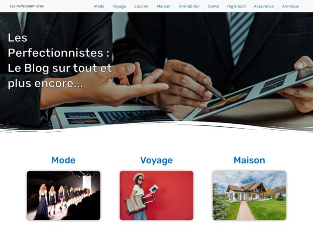 Les perfectionnistes : le blog original qui parle de tout et plus encore