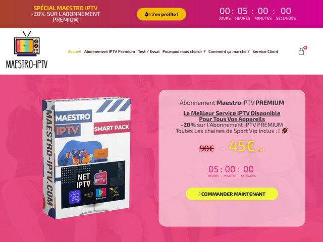 Abonnement IPTV pas cher