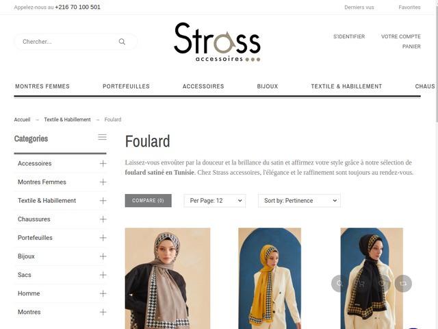 Les plus beaux foulards chez Strass Accessoires
