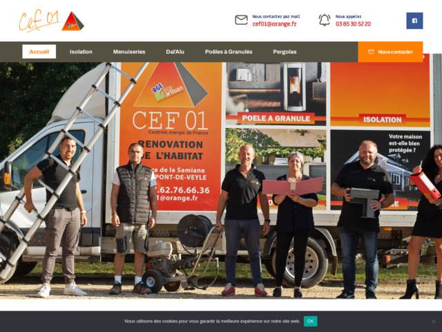 CEF 01 - isolation, menuiseries, poêles à granulés, pergolas Mâcon, Ain