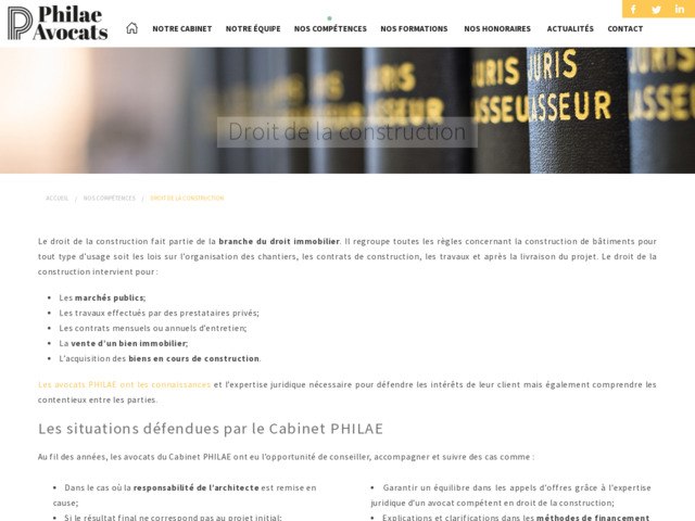 Avocats en droit de la construction