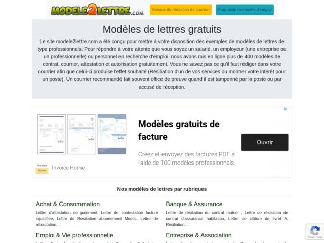 Modele2lettre.com