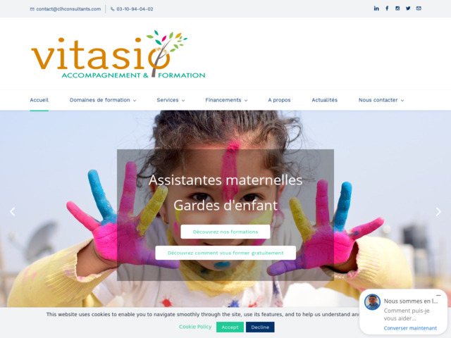 Vitasio, accompagnement et formation