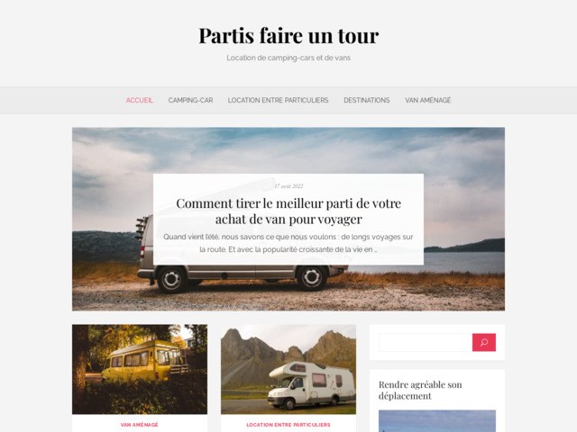 Partis faire un tour : infos camping-car et van | location, occasion