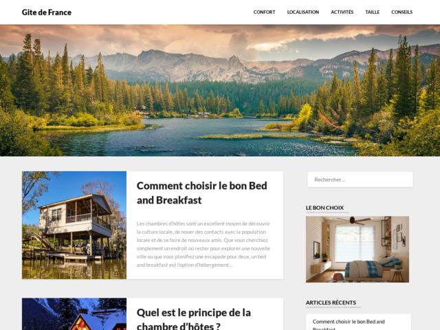 Conseils pour trouver une chambre d'hôtes ou un gite en france