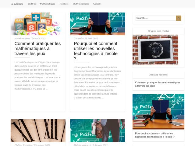 Le nombre : tout savoir sur les mathmatiques | jeux, logique, maths