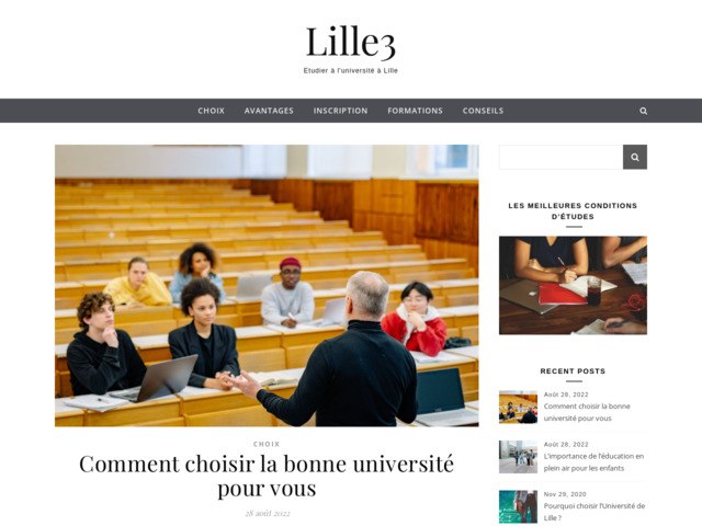 Universite Lille 3 | Roubaix, Villeneuve d'Ascq, cours, trouver ma salle