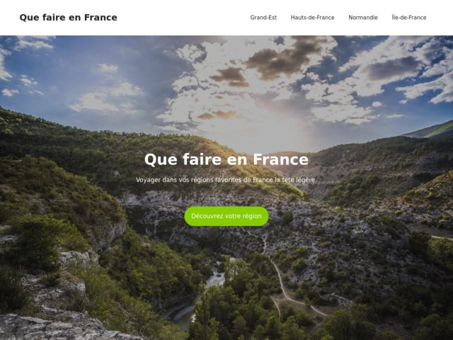 Que faire en france - blog voyage
