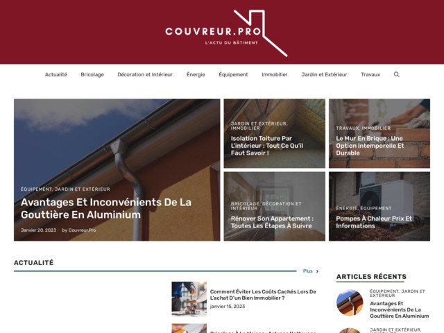 Actus du btiment - couvreur.pro