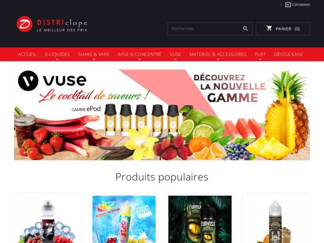 Nouveau partenaire et distributeur de vape électro