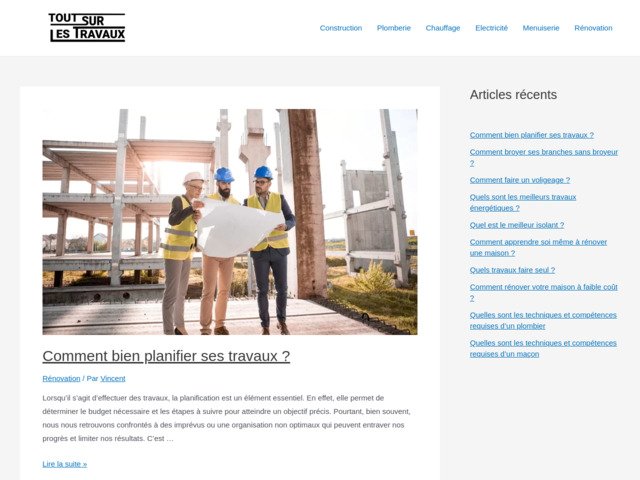 Tout sur les travaux
