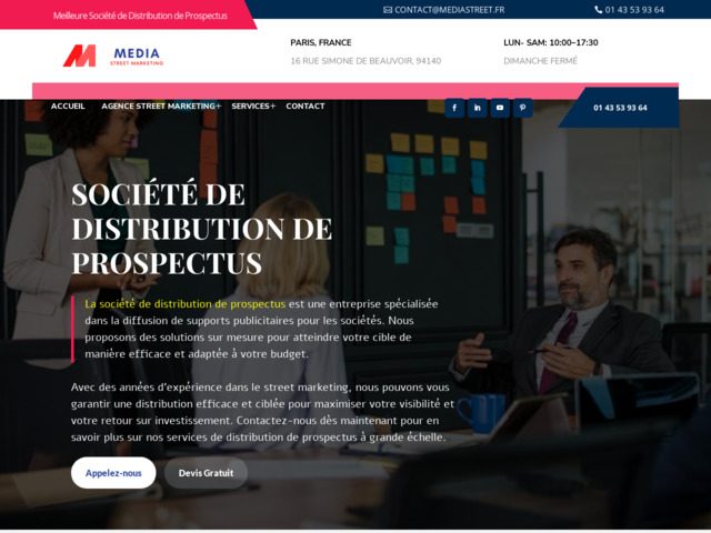 Agence street marketing paris - distribution de prospectus, tract, flyers,
