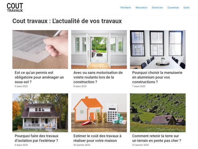 Prix des travaux