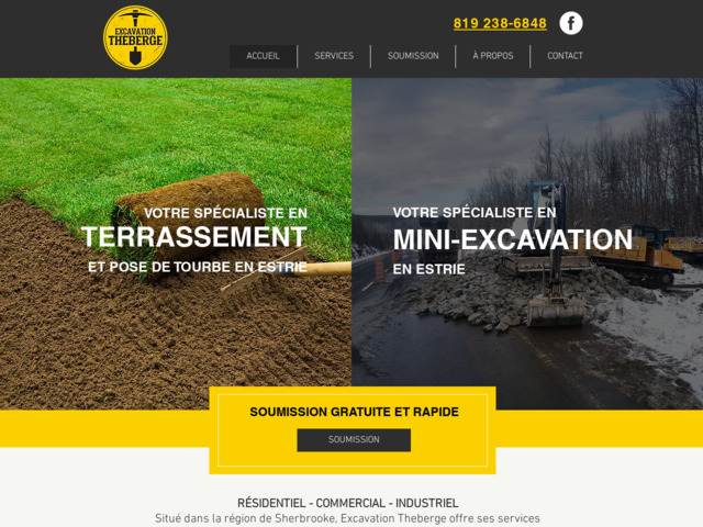 Pose de tourbe et terrassement Thberge