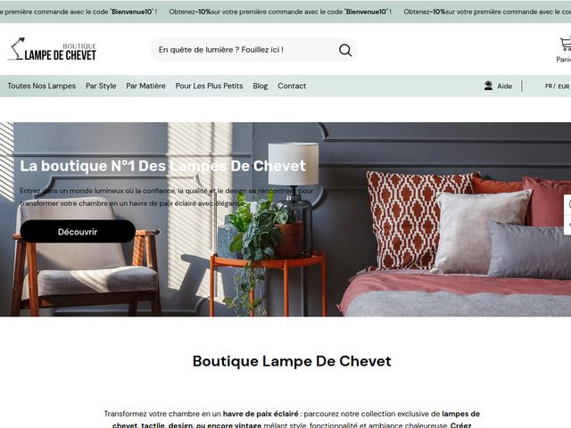 Boutique lampe de chevet