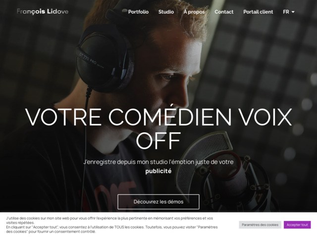 Voix off en ligne françois lidove