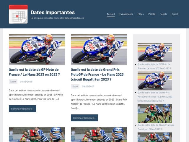 Dates importantes : le site pour connaître toutes les dates importantes