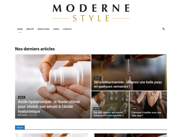 Moderne style, le blog mode, beauté, et bons plans