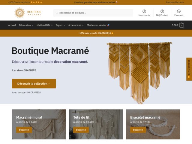 Boutique macramé