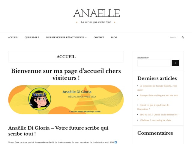 Anaëlle - La scribe qui scribe tout