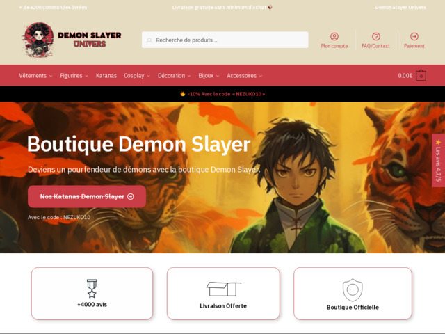 Boutique demon slayer